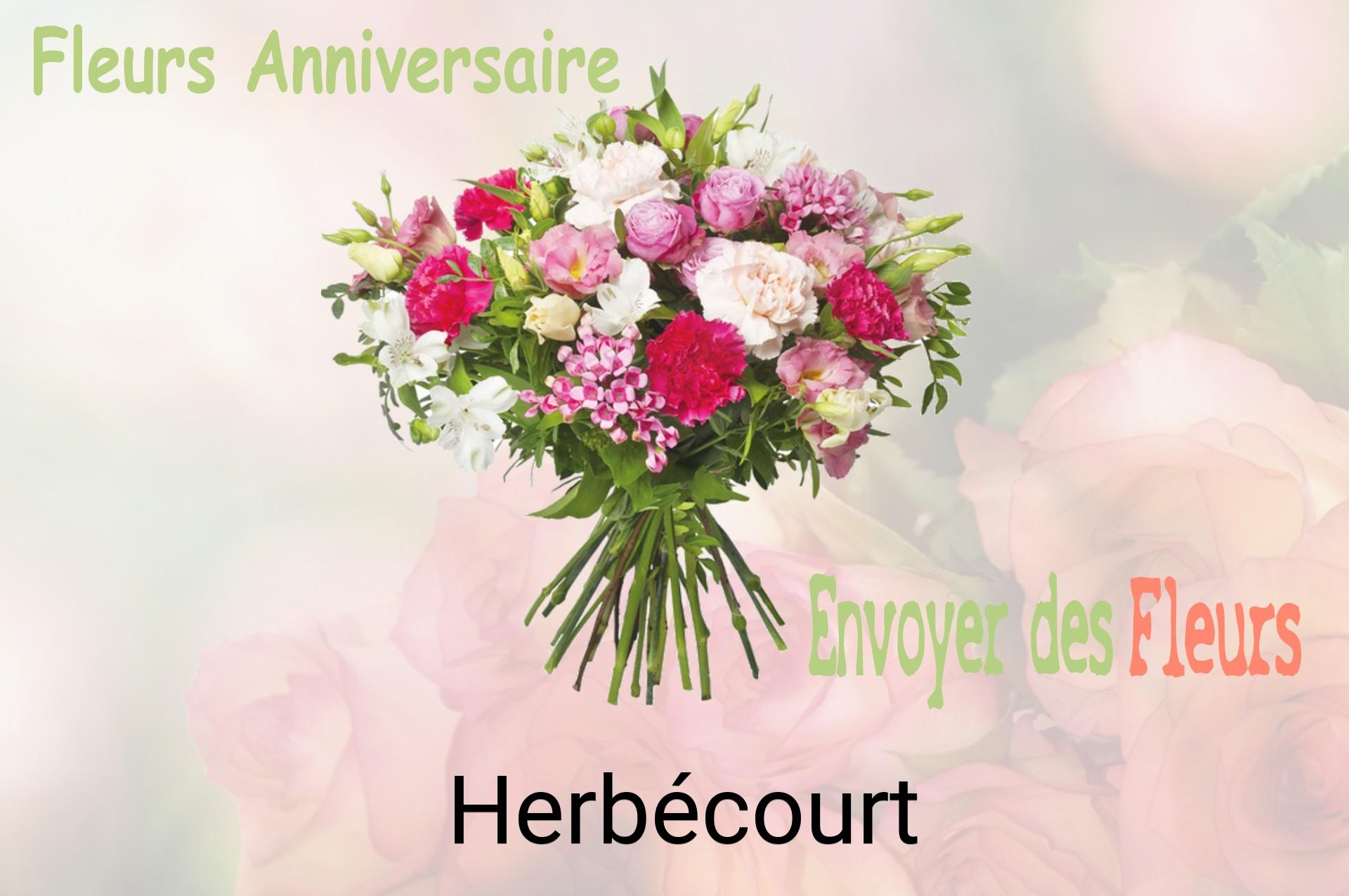 Bouquet de fleurs d’anniversaire livré à Herbécourt