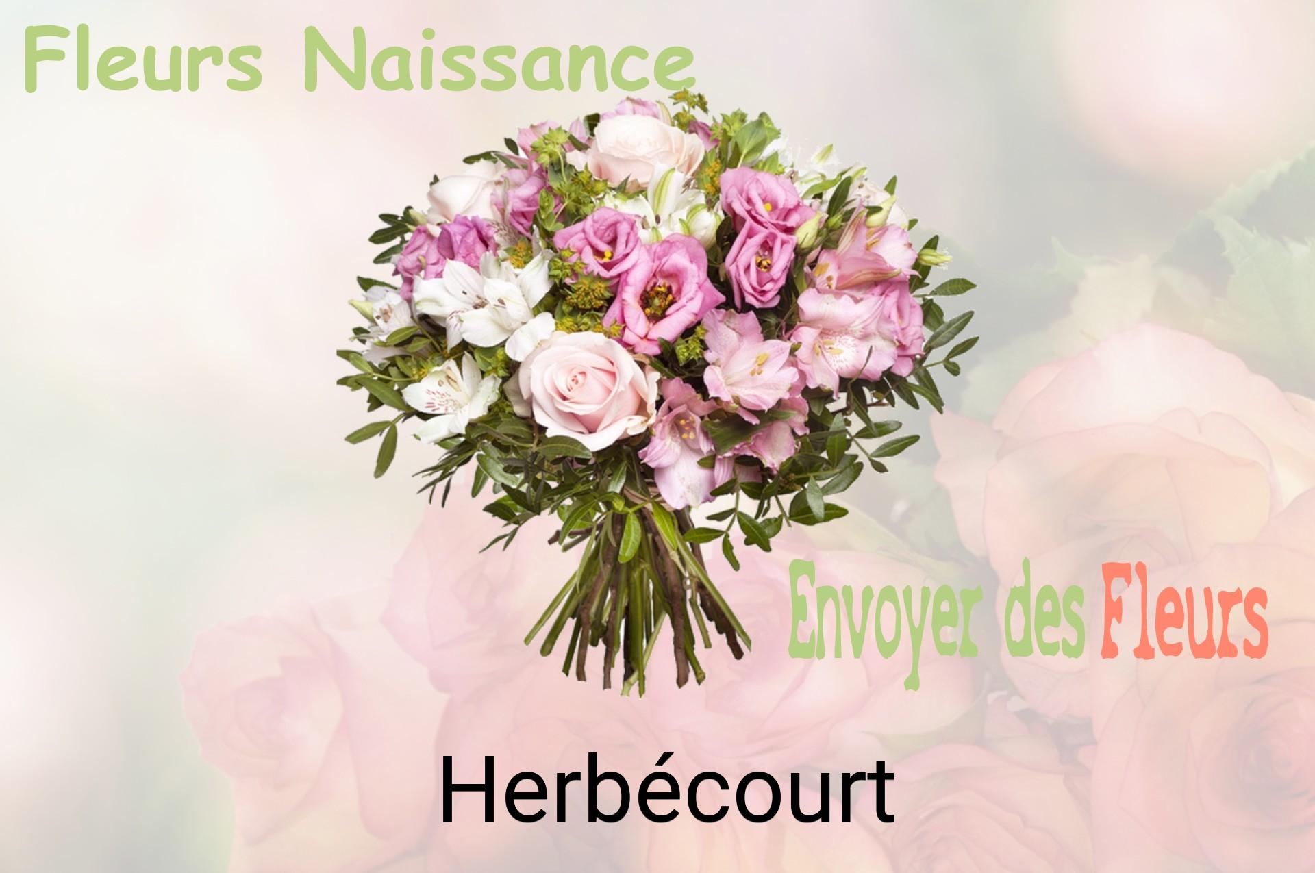 Bouquet de fleurs de naissance livré à Herbécourt